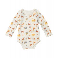 韓國有機棉初生嬰兒夾衣(Safari)